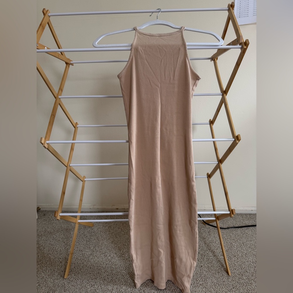 Reserved Nude Midi Dress